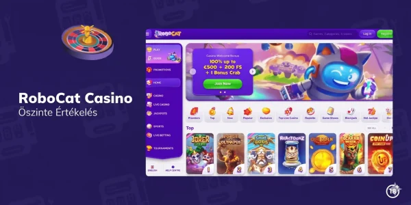 RoboCat casino értékelés és VIP hűségprogram részletei