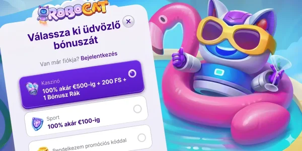 RoboCat bónusz választó banner